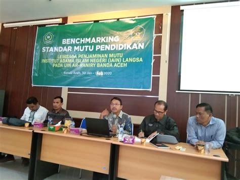 Benchmarking Standar Mutu Pendidikan Di Uin Ar Raniry Lembaga