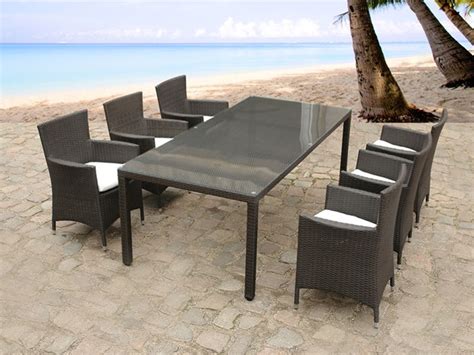 Outdoor Wicker 7-Piece Dining Set