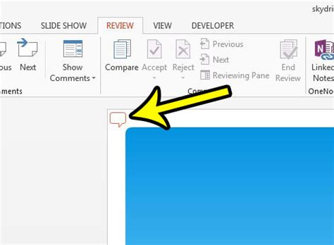 How To Add A Comment To A Slideshow In Powerpoint Live Tech