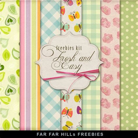 Far Far Hill Printable Design Paper Printable Scrapbook Paper