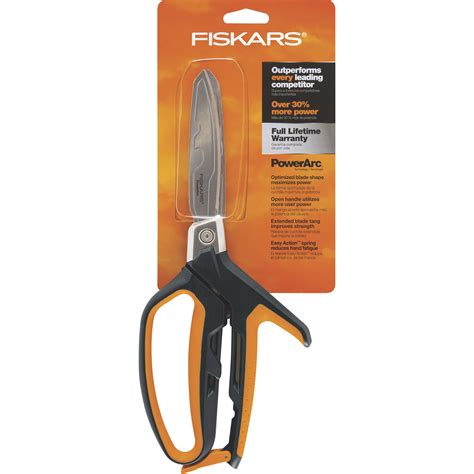 Fiskars PowerArc Serrated Shears — 10in. Blade, Model# 710160-1001 ...
