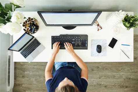 desktop computer top  stock  pictures royalty  images