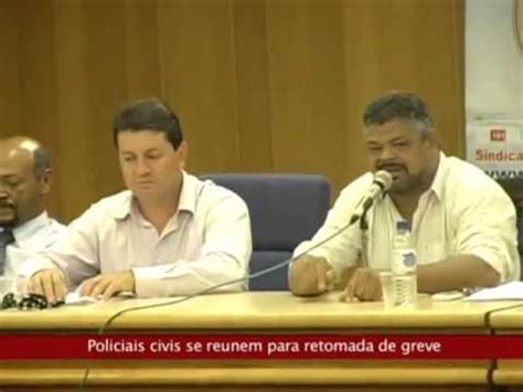 Policiais Civis Se Re Nem Para Discutir Uma Poss Vel Greve Youtube