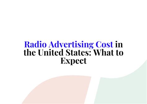 Radio Advertising Cost In The United States What To Expect