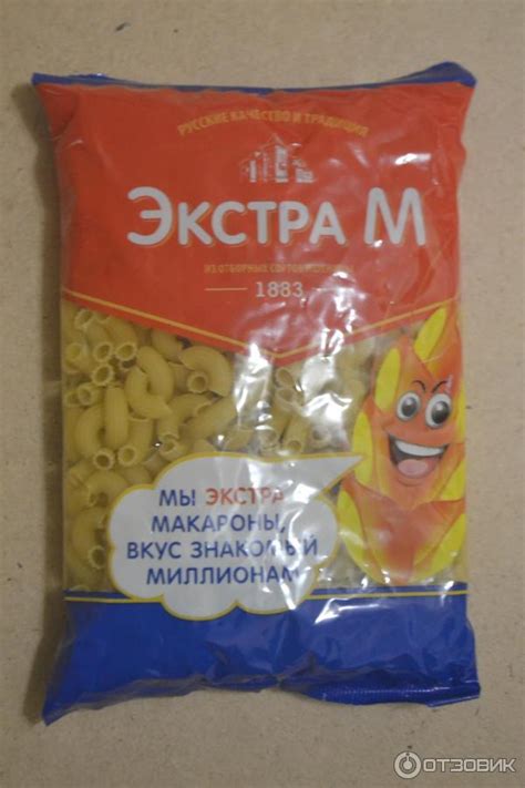 Отзыв о Макаронные изделия Экстра М | Самые обычные макароны, ничем не ...