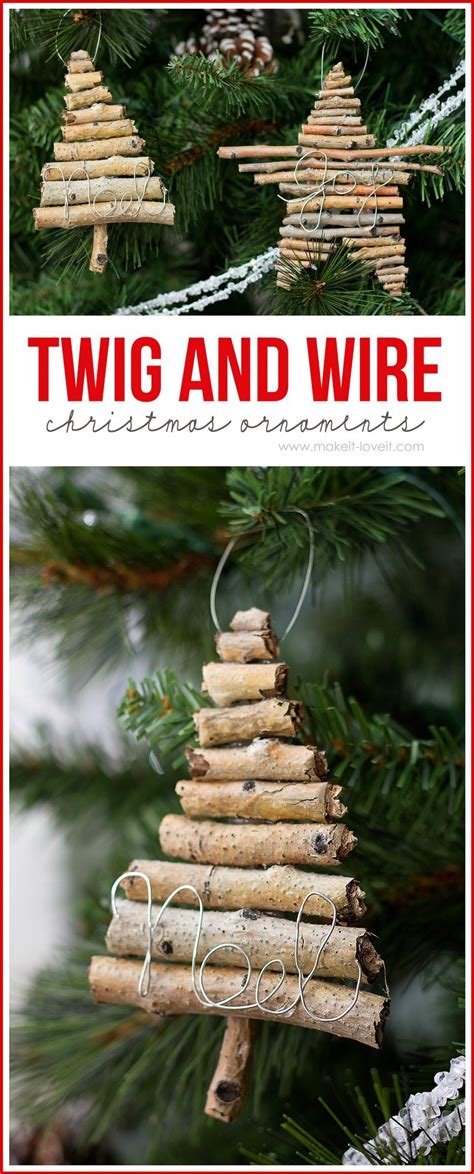 7 Diy Rustic Christmas Tree Ornament Ideas