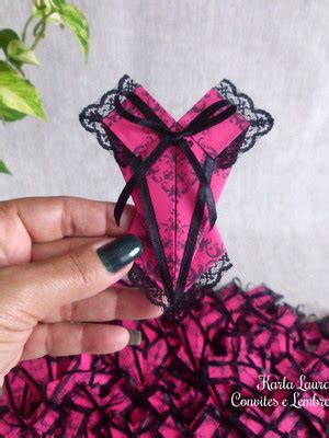 Convite Para Ch De Lingerie Corpete De Origami Elo
