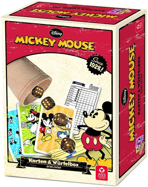 ASS 22500202 Mickey Mouse Altenburger 22500202 Mickey Cards And Cube Box TopToy
