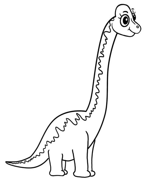 Brachiosaurus And Baby Dinosaur Coloring Pages Dinosaur Coloring