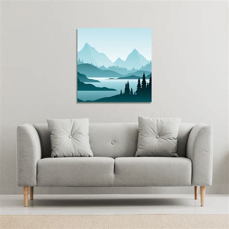 abstract mountain landscape canvas print