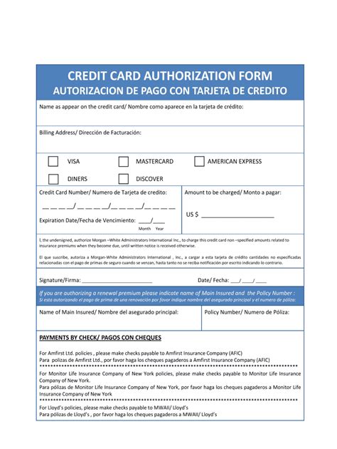 Fillable Online CREDITCARD AUTHORIZATION FORM Imec