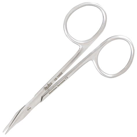 Miltex Vantage 3 75in Eye Suture Gradle Scissors Curved Med Vet