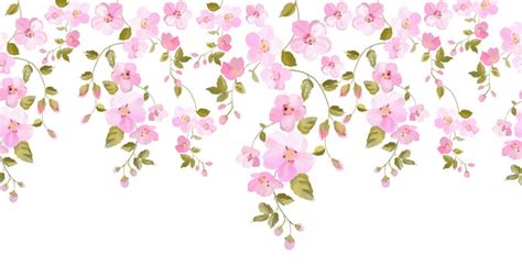 Light Pink Flowers Clip Art