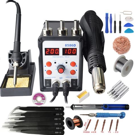 Eruntop D Double Digital Display Electric Soldering Irons Hot Air