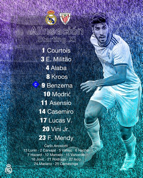 Real Madrid Cf 🇬🇧🇺🇸 On Twitter 📋 Our Starting Xi 🆚 Athleticen