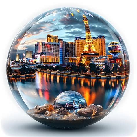 Las Vegas Sphere At Las Vegas In Nevada United States Famous Night