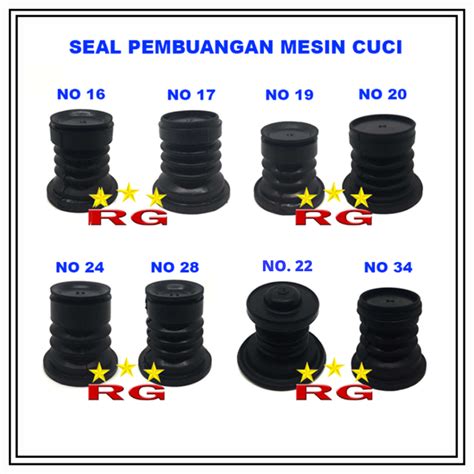 Jual SEAL PEMBUANGAN UMUM MULTI KARET BELOW MESIN CUCI VARIASI