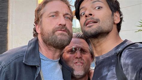 Ali Fazal Gerard Butler In Behind The Scenes Pics From Kandahar