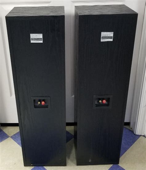 Sony Ss Mf H Way Floor Standing Tower Speakers Pair Good