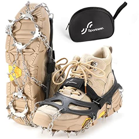 Crampons For Hiking Boots Sportneer Hiking Spikes For Boots With