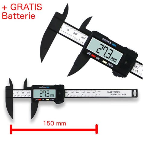 Digitaler Messschieber Schieblehre Messlehre 0 150mm LCD Display Messen