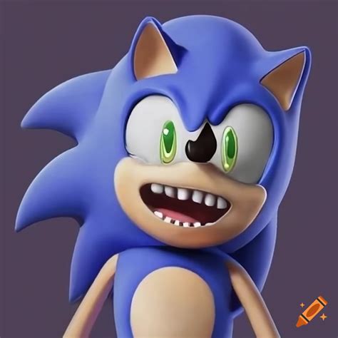 Sonic The Hedgehog Laughing On Craiyon