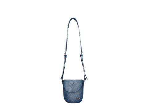 Sasom Mahagrid Denim Cross Bag Blue