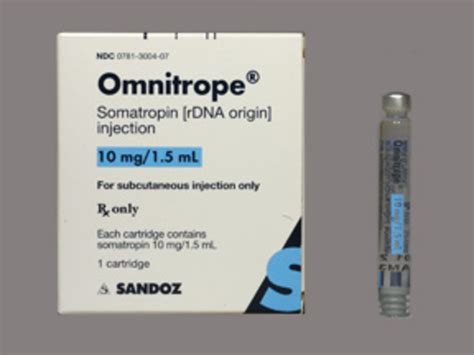 Rx Item Omnitrope 10mg 1 5ml Cartridge By Sandoz Pharma