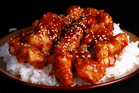 Sesame Chicken With White Rice