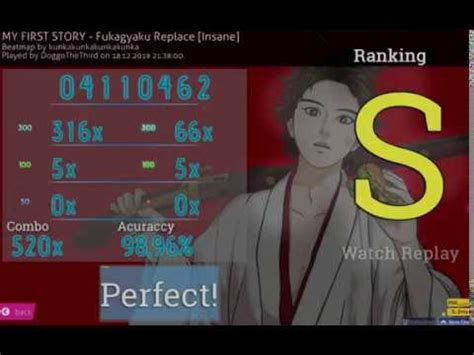 Osu Fukagyaku Replace MY FIRST STORY Insane 4 53 YouTube