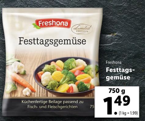 Freshona Festtags Gemüse 750g Angebot bei Lidl