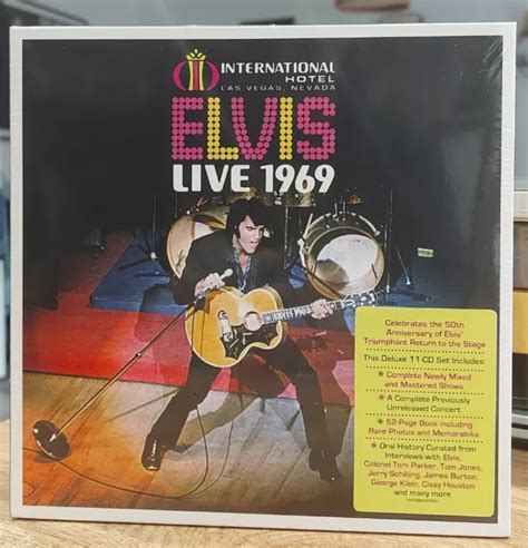 ELVIS PRESLEY 11 CD Box Set Live 1969 Las Vegas SEALED Hype Sticker