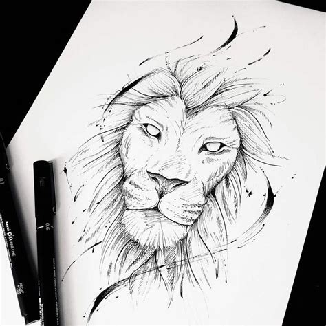 Pin By Leptitnico95a ️ On Tatoo Lion Tattoo Design Lion Sketch