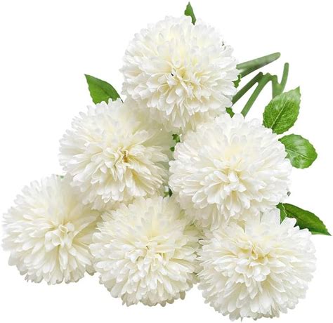 Tifuly K Nstliche Hortensie Blumen Zoll Seide Pompon Chrysantheme