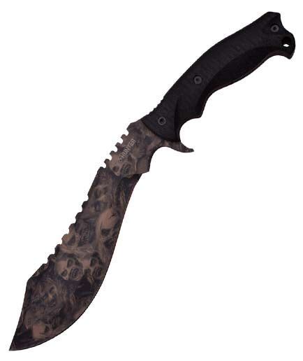 Z Hunter Kukri Machete Tan Skull Zb117tn Zb117tn Euro