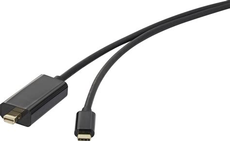 Renkforce USB C Mini DisplayPort adapterski kabel USB C vtič mini