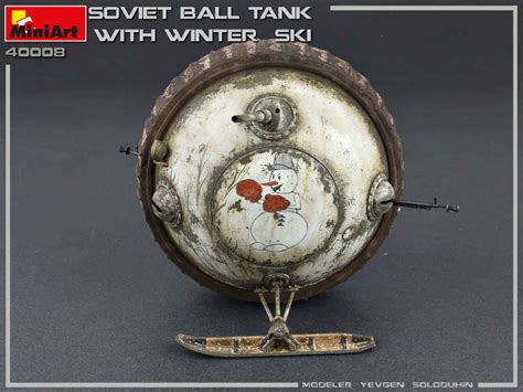 Soviet Ball Tank With Ski Plastbyggsatser I Milit R