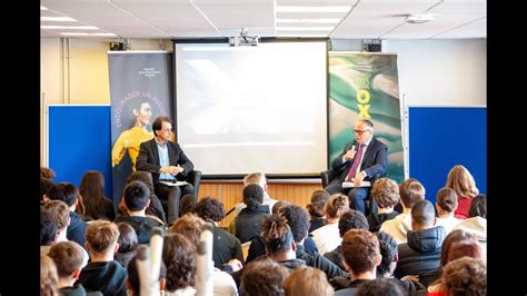 Benoit Coeuré Conférence Lycée Charles Le Chauve Roissy en Brie avec