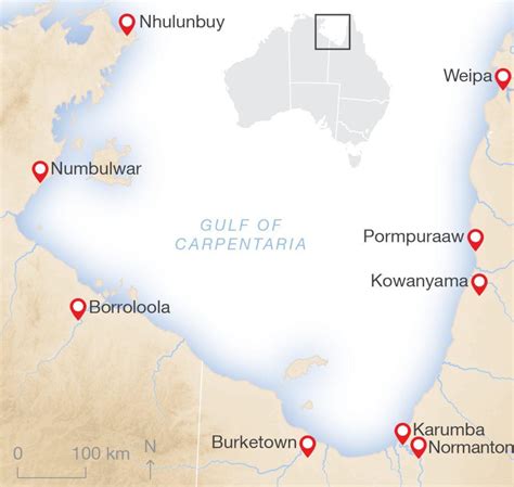 Gulf Of Carpentaria Map