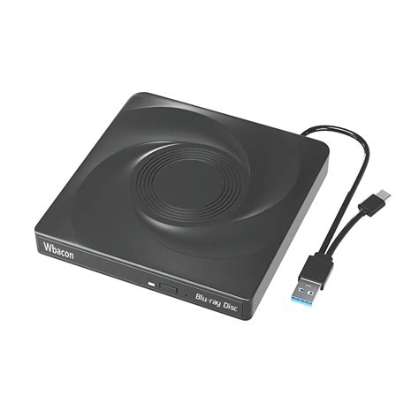 External Blu-ray Drive, USB 3.0 and Type-C Blu-Ray Burner Slim 3D ...