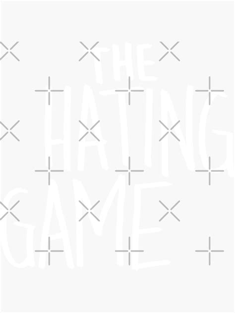 The Hating Game Logo Sticker For Sale By Bwayjime Redbubble