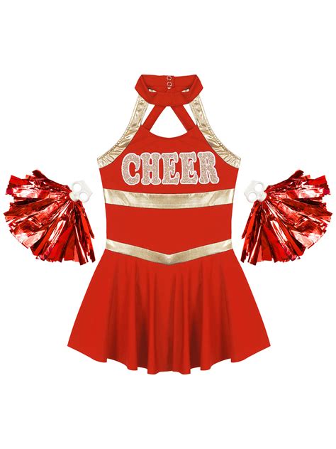 Vastwit Cheer Leader Costume For Girls High School Cheerleading Uniform