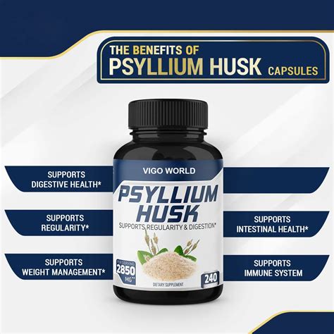 Premium Psyllium Husk Capsules With Fenugreek And Turmeric And Ginger Extract Supports Digestive