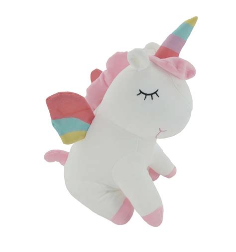 Unicornio Sentado Blanco 45Cm