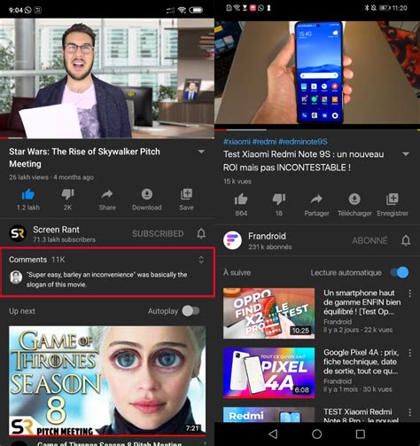Youtube Les Commentaires Sont Enfin Plus Accessibles Depuis Lapplication