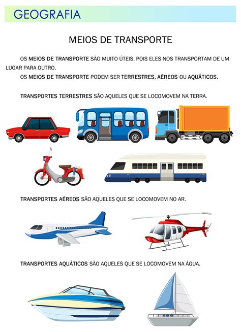 Reconectar Educativo Meios De Transporte