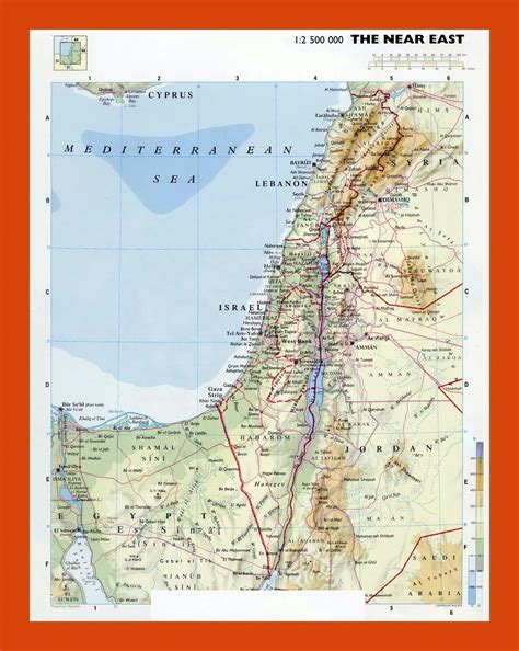 physical map of israel 8
