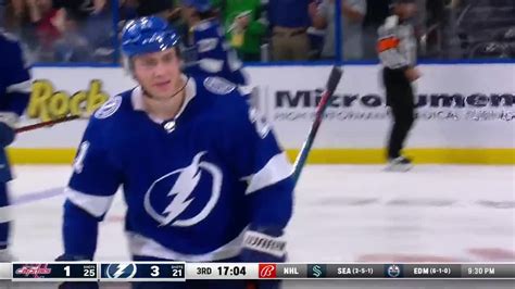 Taylor Raddysh gets his first NHL point sending Brayden Point in alone ...