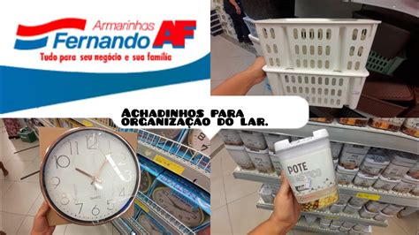 Achadinhos de Organização para o Lar no Armarinhos Fernando YouTube