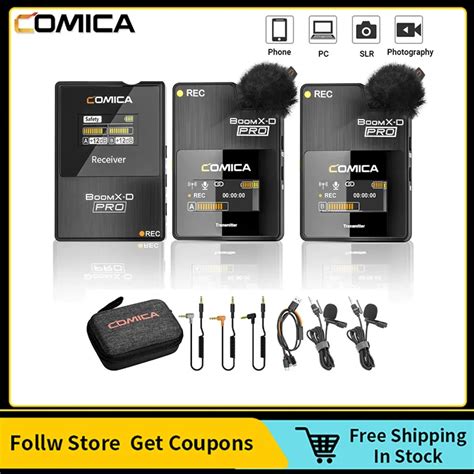 Comica Boomx D Pro Wireless Microphone G Wireless Lapel Mic For